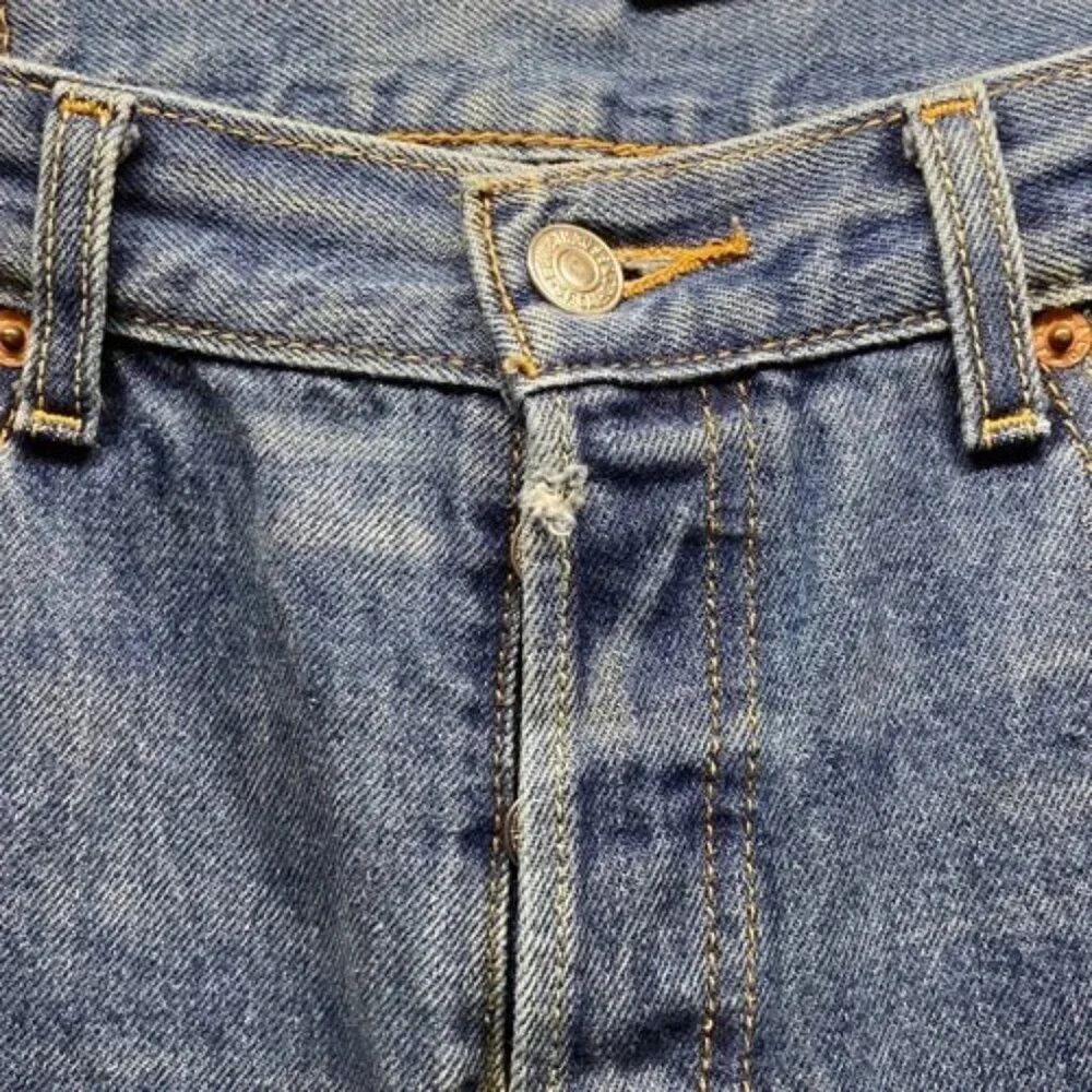 Vintage Levi’s 501XX Blank Tab Jeans Men's 34x31Blue Hemmed 30